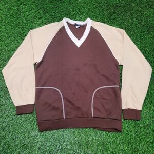 Vintage 70s David Homisan Raglan Pullover Sweatshirt Mens Small Made in USA